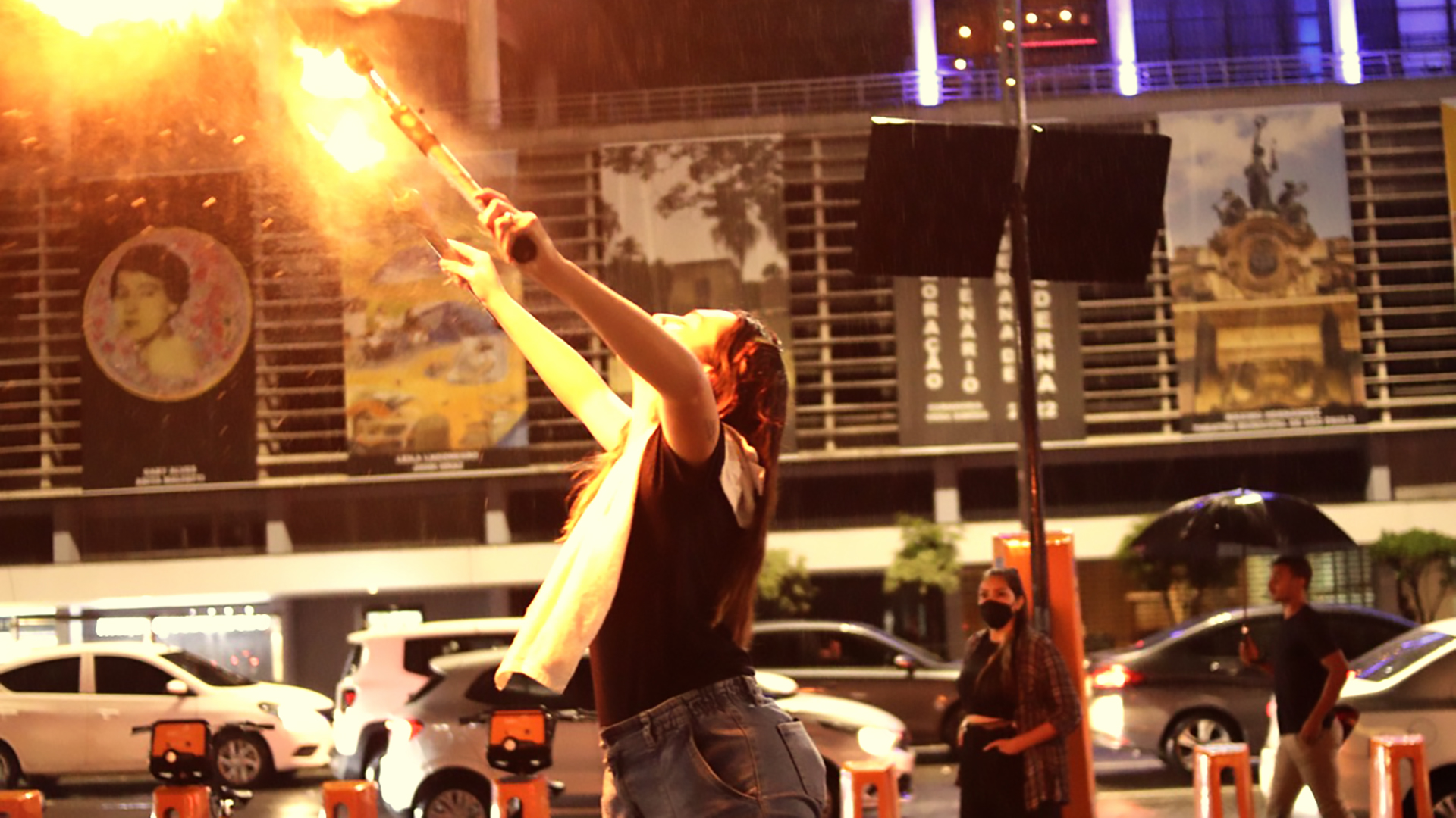 Wearing white masks, the team engaged in impactful evangelism in Times Square