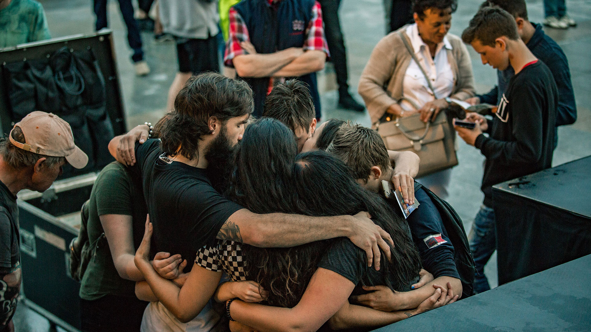 Praying with people after the NLM show