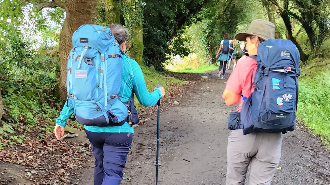 Team members had spiritual conversations with fellow hikers even as they walked.