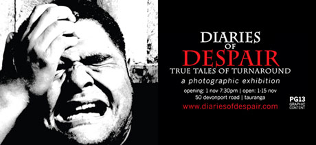 Diaries of Despair, true tales of turnaround - a photographic exhibition